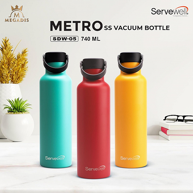 Metro - SS Vacuum Bottle 740 ml - Solid
